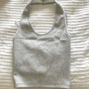 gray topshop top (size 2)